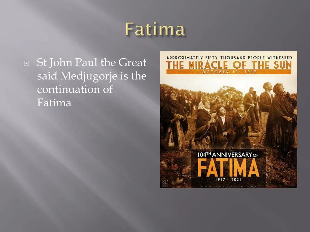 st john paul the great said medjugorje