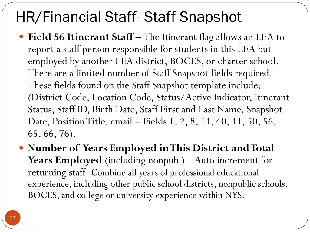 hr financial staff staff snapshot