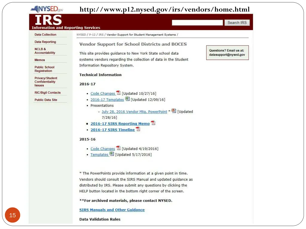 http www p12 nysed gov irs vendors home html