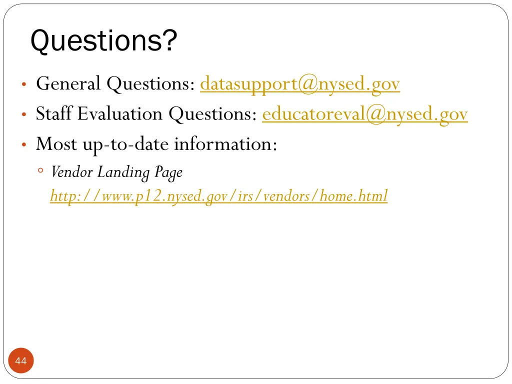 questions