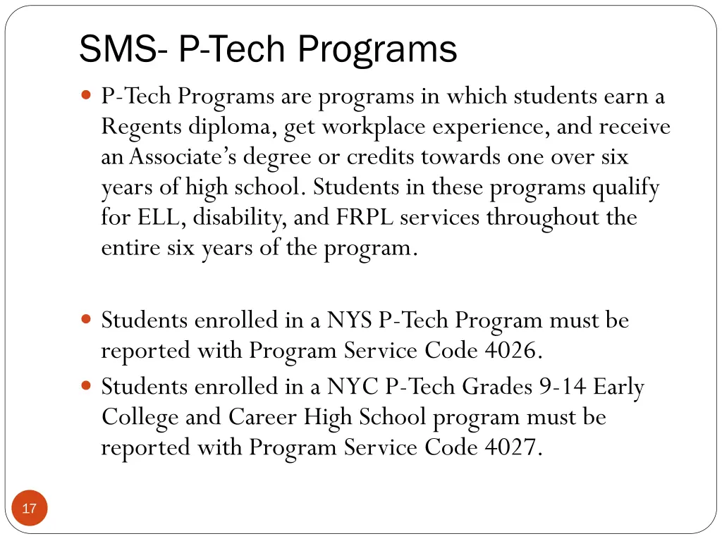 sms p tech programs p tech programs are programs