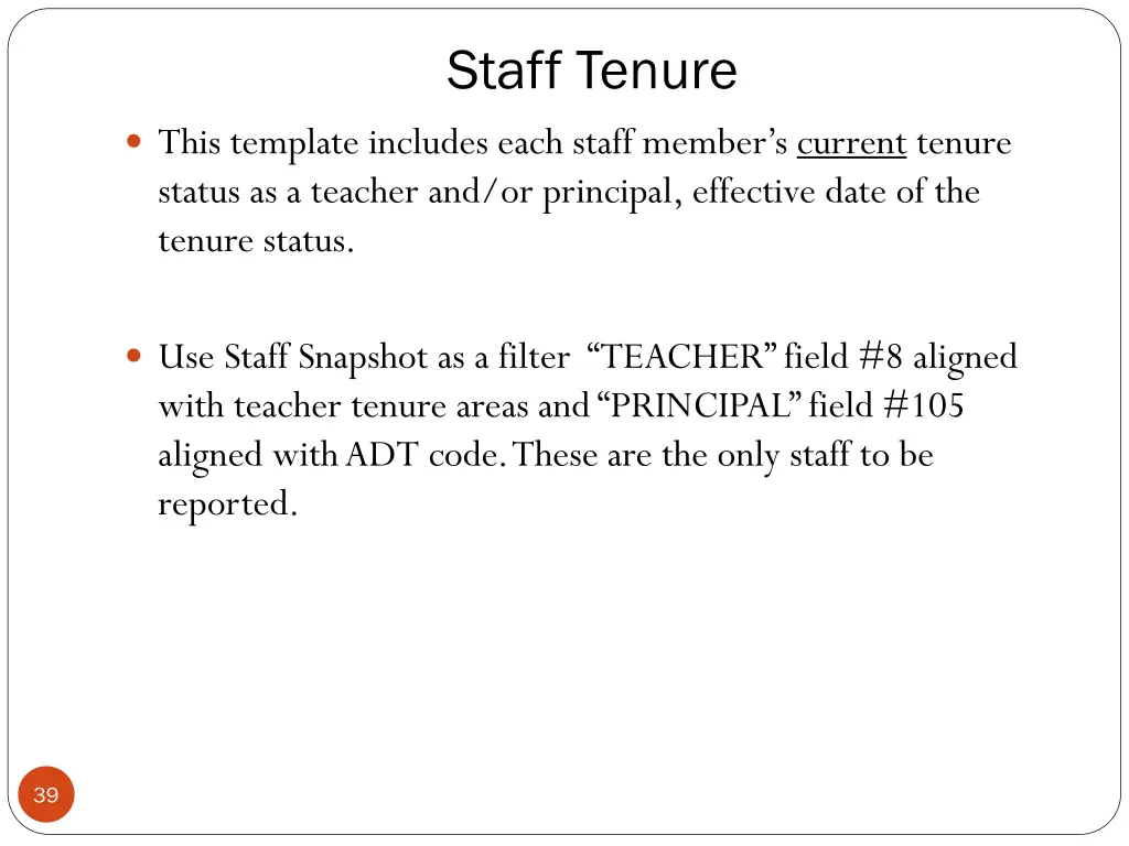 staff tenure