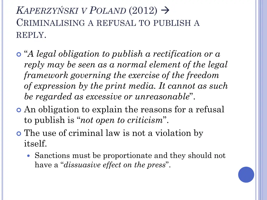 k aperzy ski v p oland 2012 c riminalising