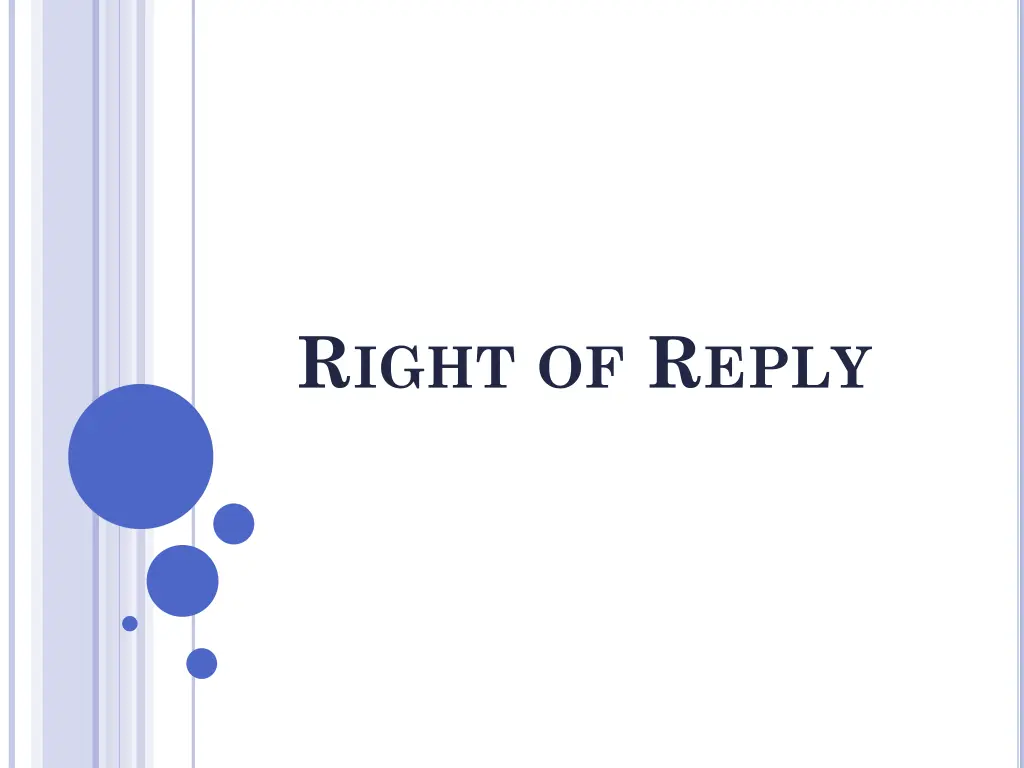 r ight of r eply