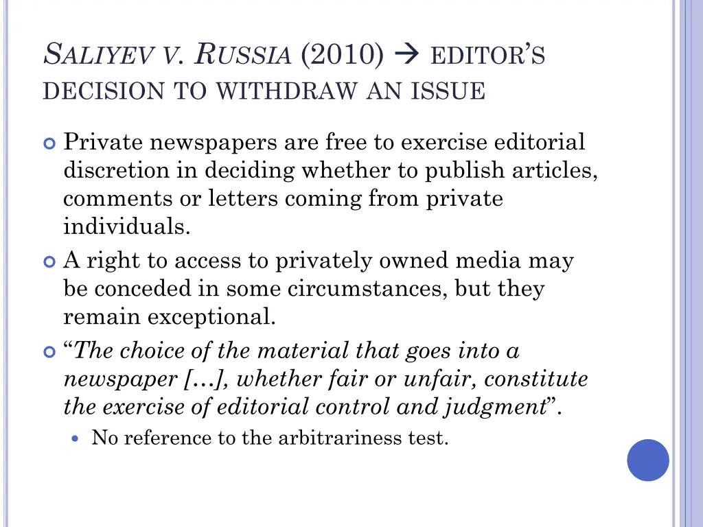 s aliyev v r ussia 2010 editor s decision