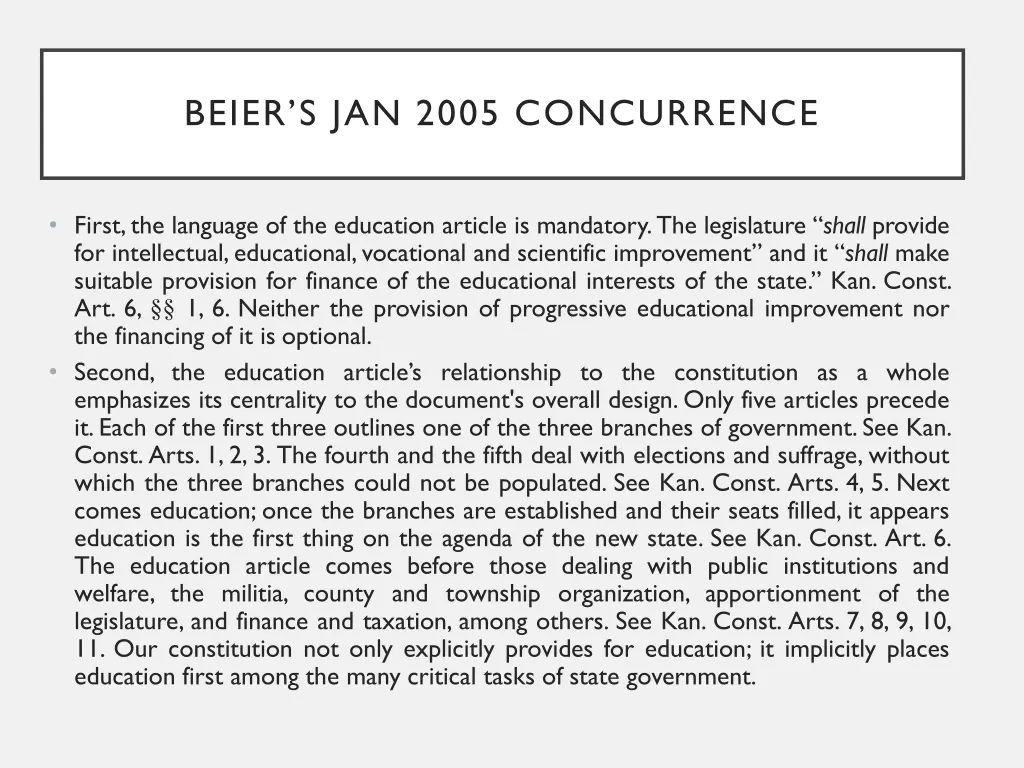 beier s jan 2005 concurrence