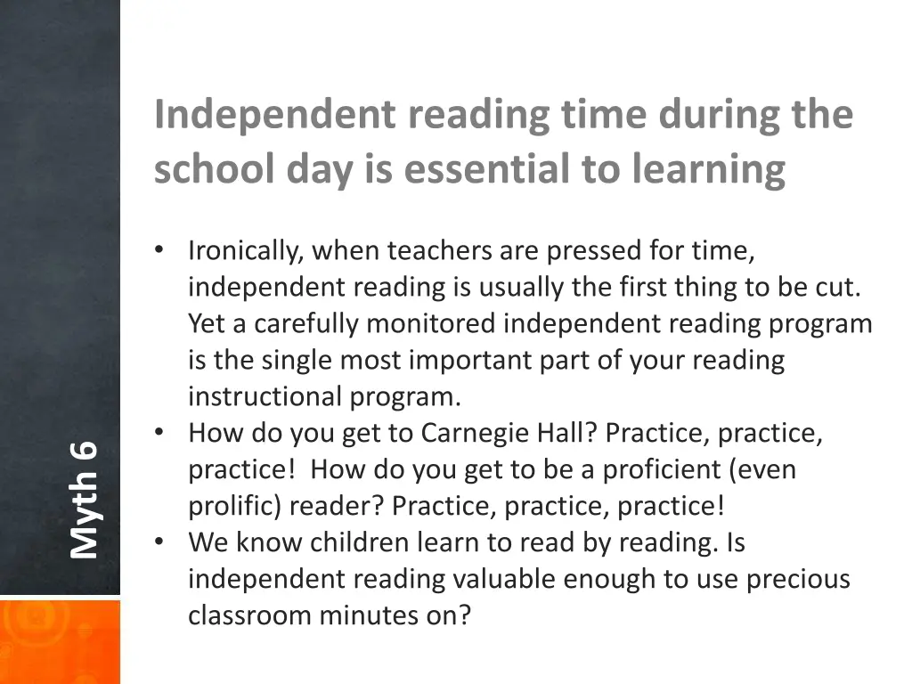 independent reading time during the school 1