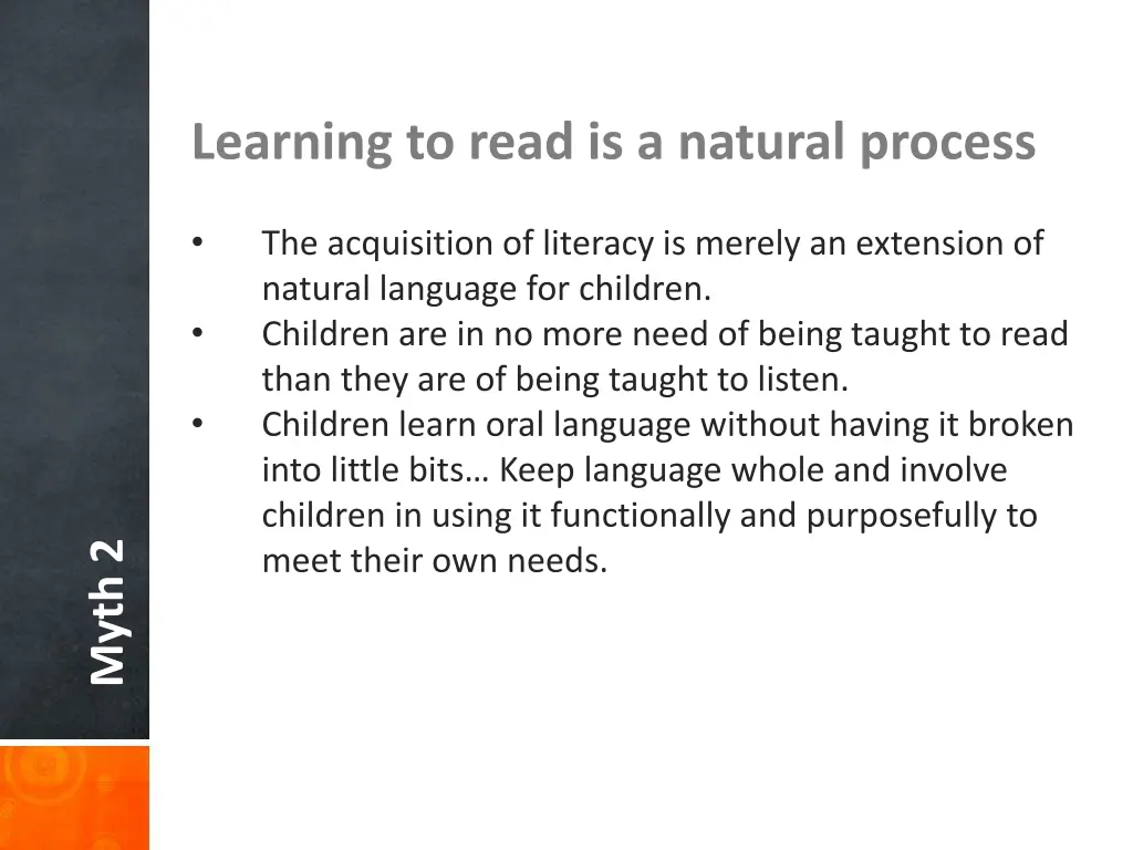 learning to read is a natural process 1