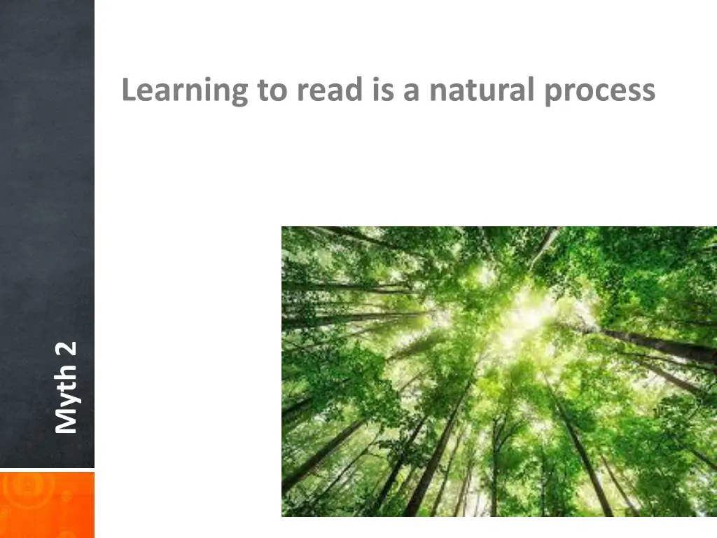 learning to read is a natural process