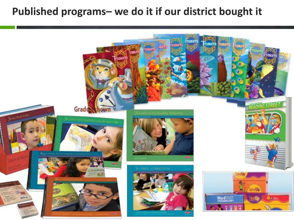 published programs we do it if our district