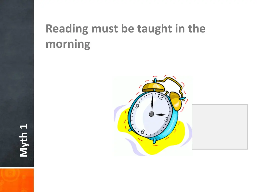 reading must be taught in the morning