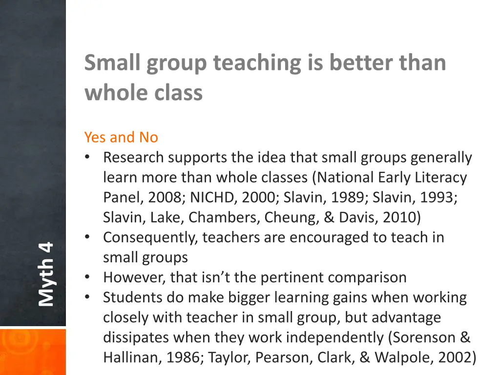 small group teaching is better than whole class 3