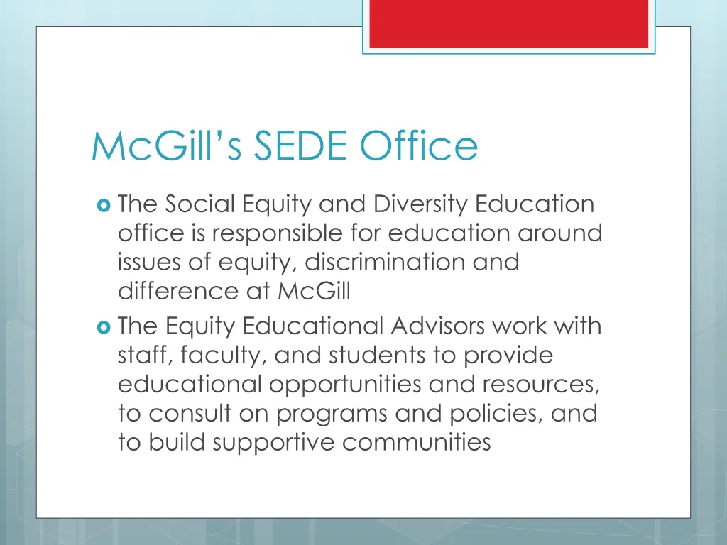 mcgill s sede office