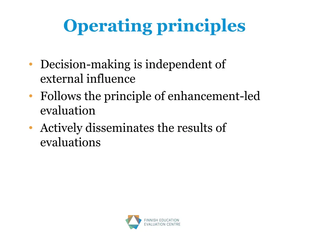 operating principles