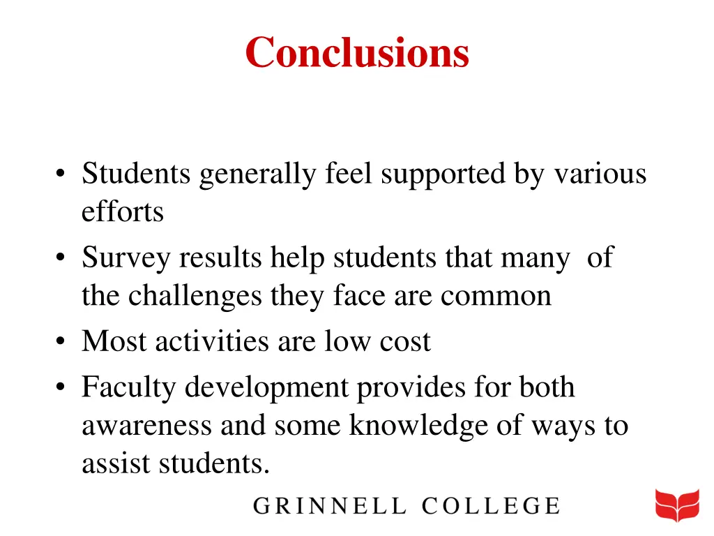 conclusions