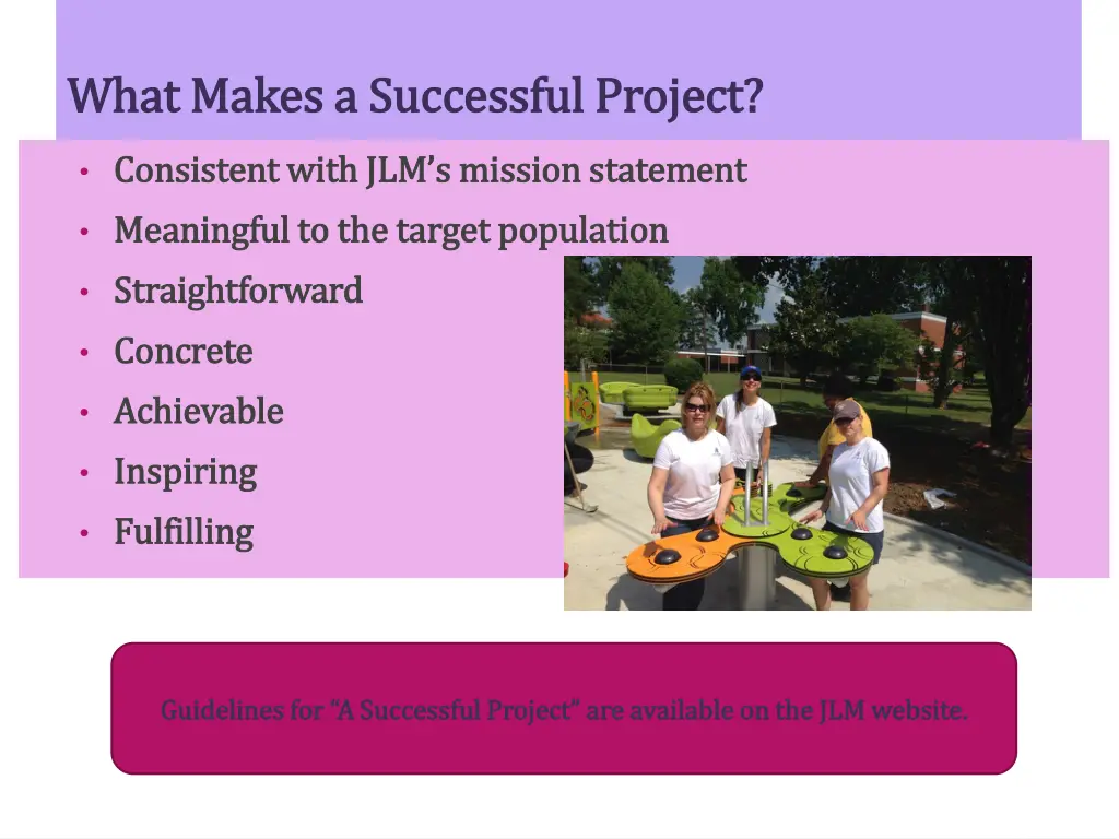 what makes a successful project what makes