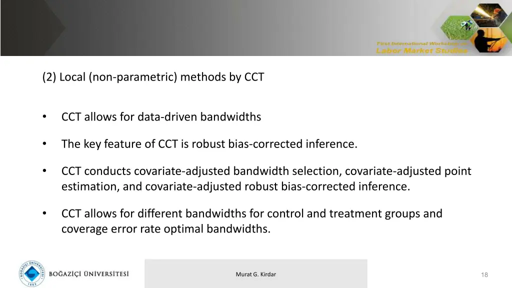 2 local non parametric methods by cct