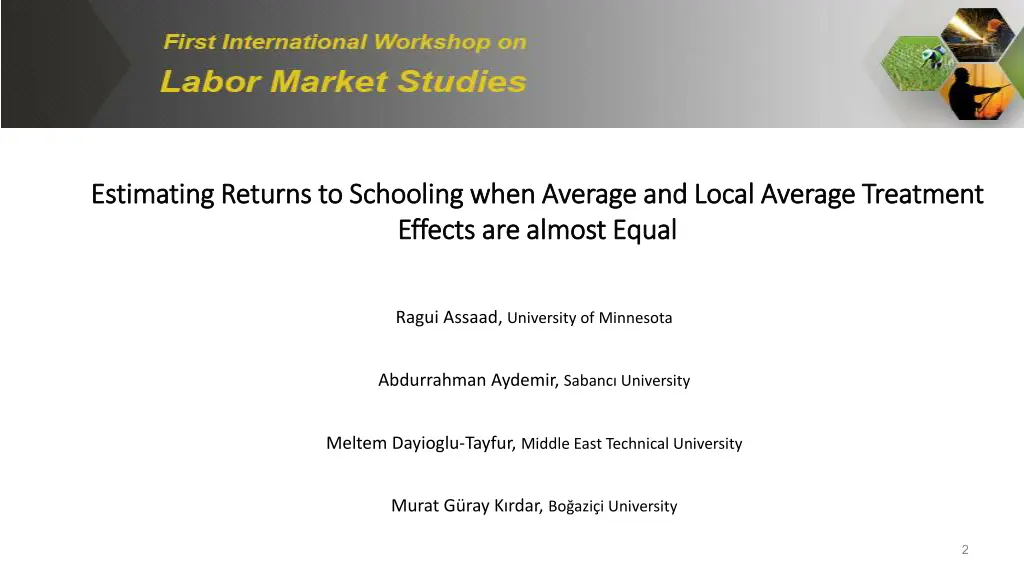 estimating returns to schooling when average