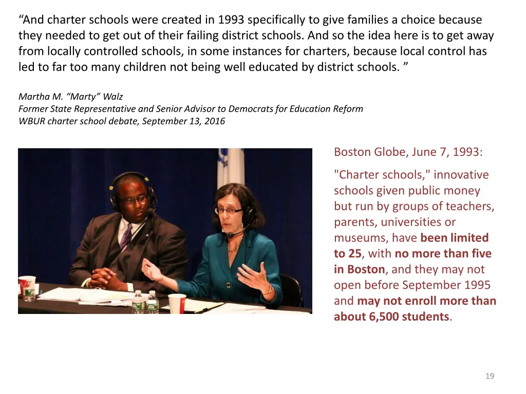 and charter schools were created in 1993 2