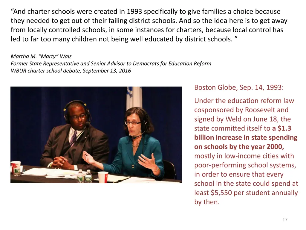 and charter schools were created in 1993
