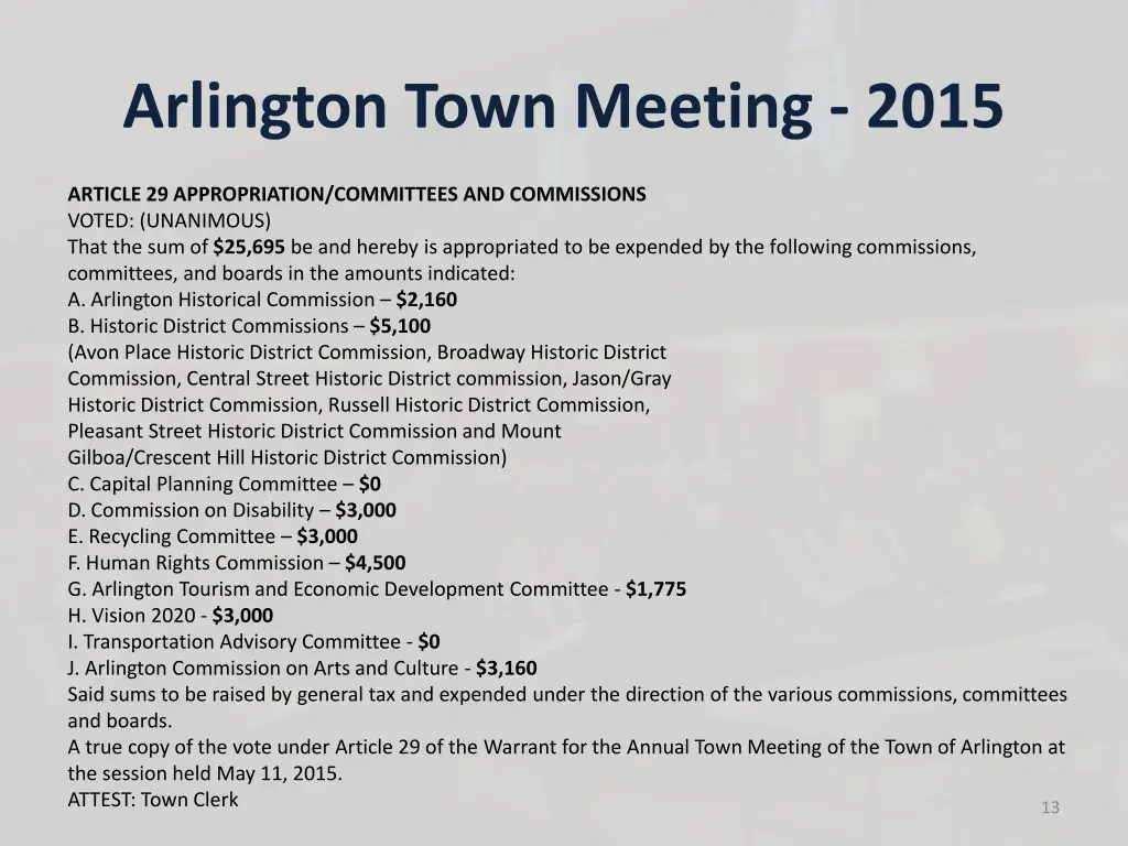 arlington town meeting 2015
