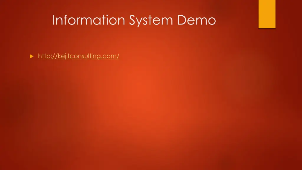 information system demo