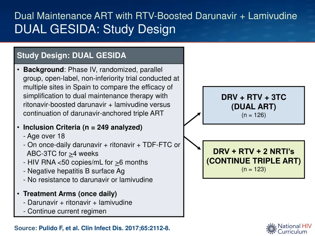 dual maintenance art with rtv boosted darunavir 1