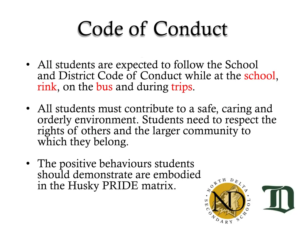 code of conduct