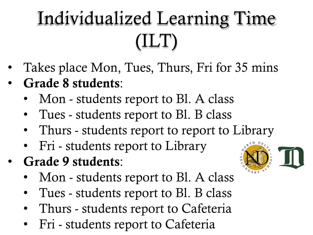 individualized learning time ilt