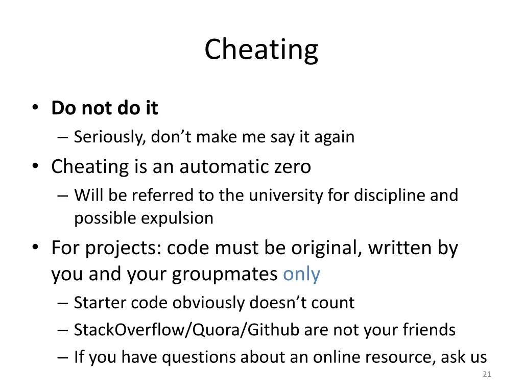 cheating