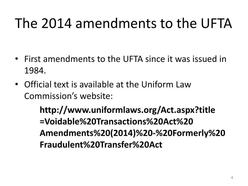 the 2014 amendments to the ufta