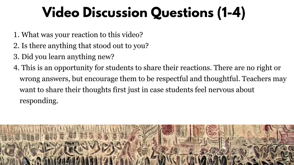 video discussion questions 1 4