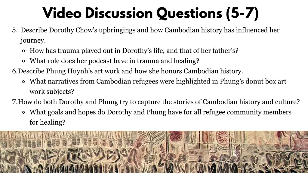 video discussion questions 5 7