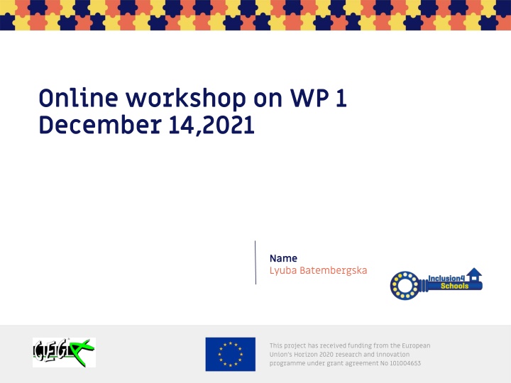 online workshop on wp 1 december 14 2021
