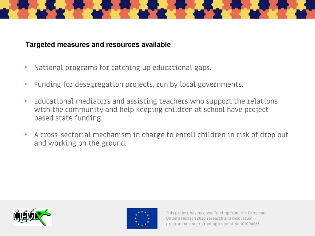 targeted measures and resources available