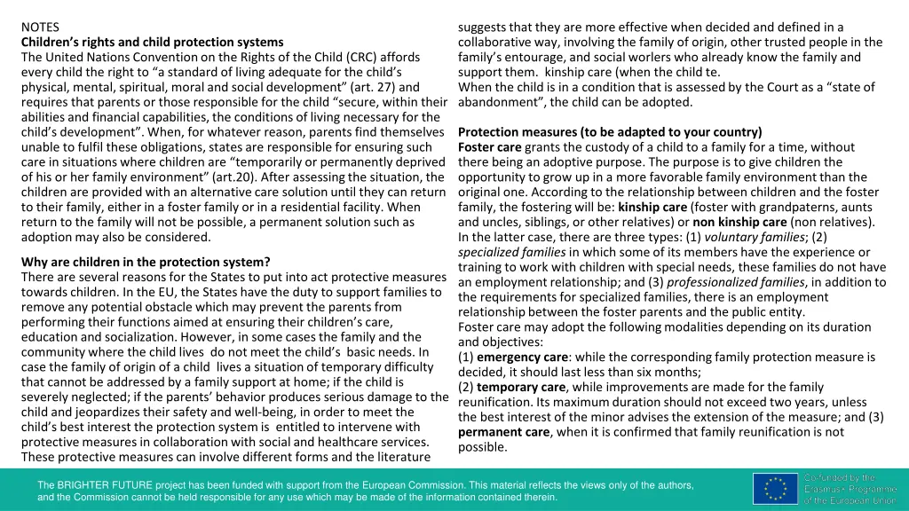 notes children s rights and child protection