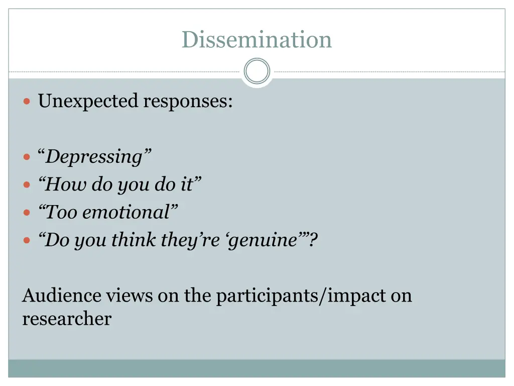 dissemination 1
