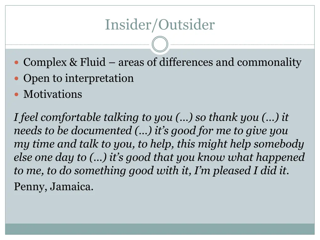 insider outsider