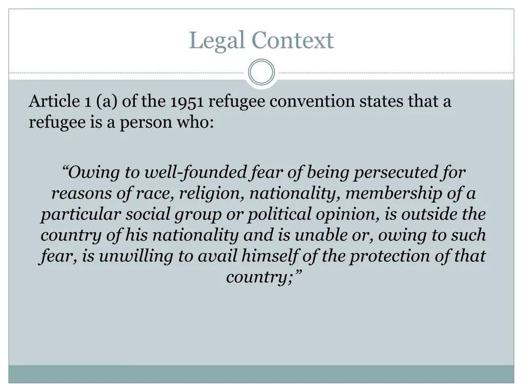 legal context