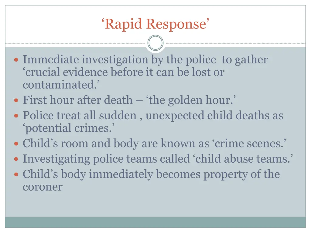 rapid response