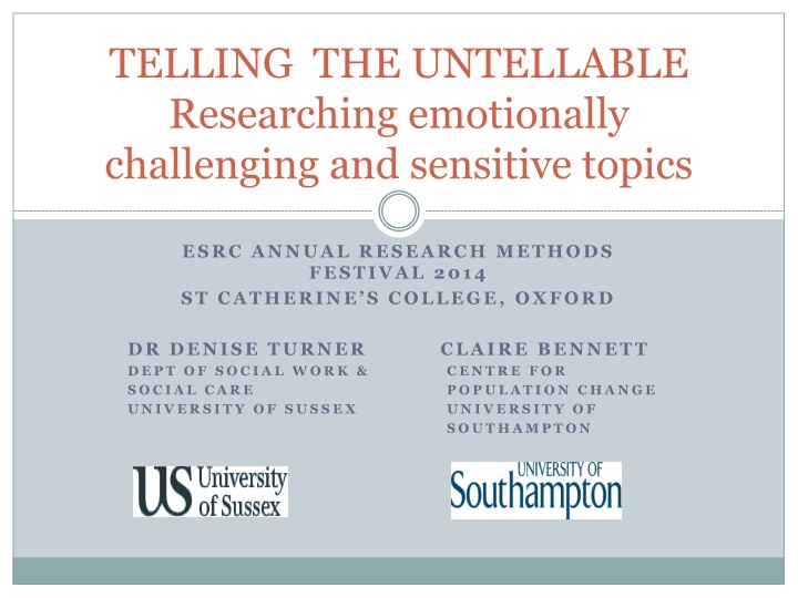 telling the untellable researching emotionally
