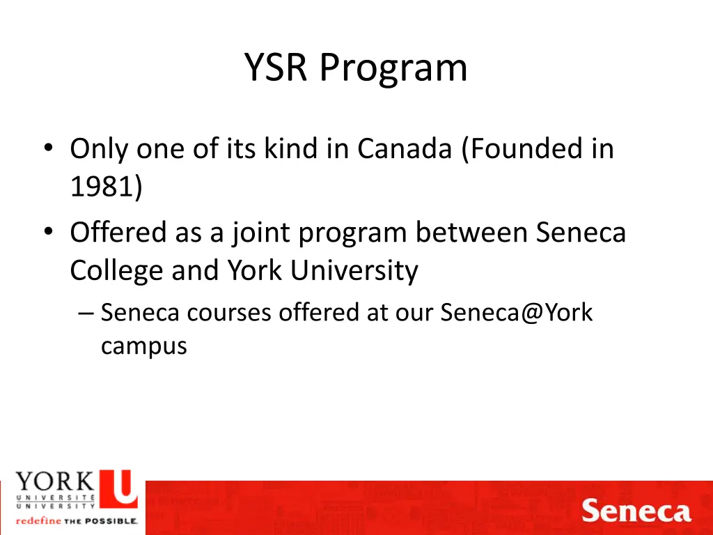 ysr program