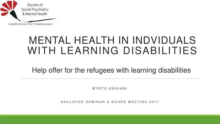 mental health in indviduals with learning
