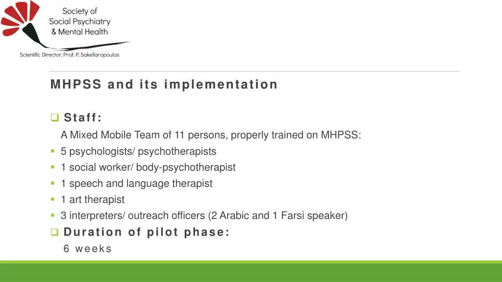 mhpss and its implementation 1
