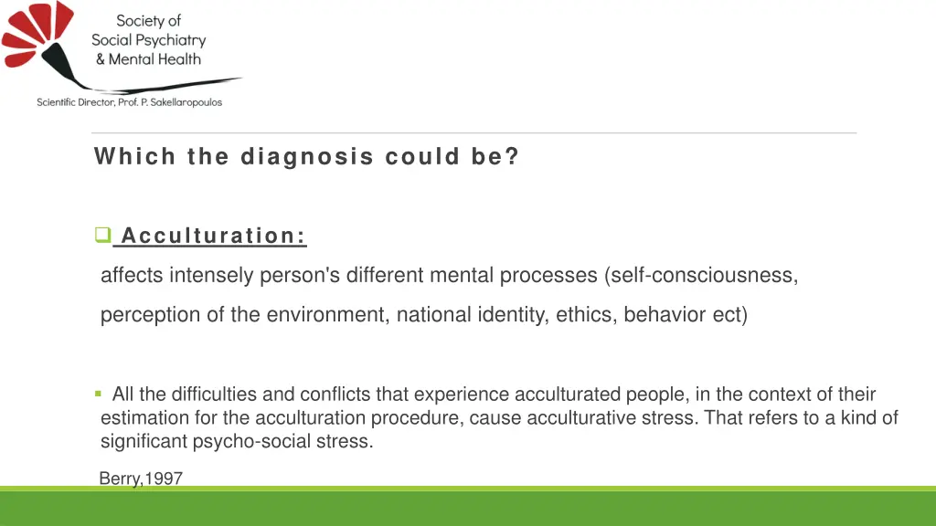 which the diagnosis could be 5