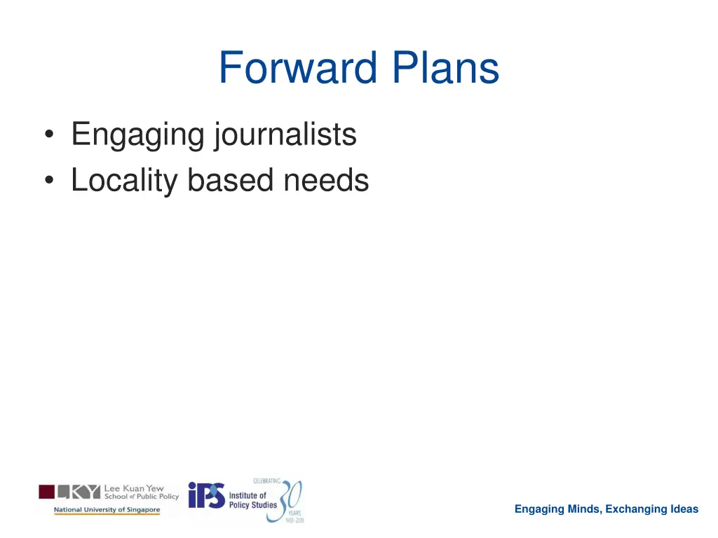 forward plans