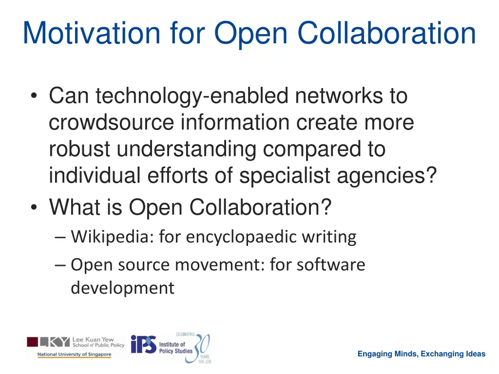 motivation for open collaboration