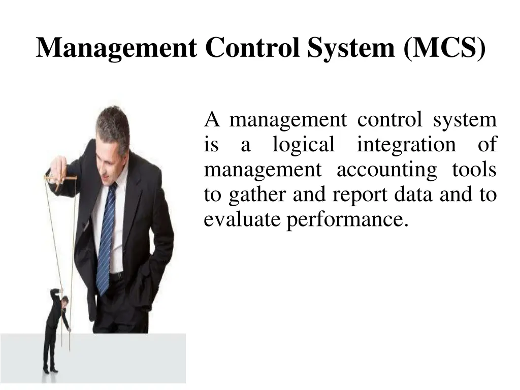 management control system mcs
