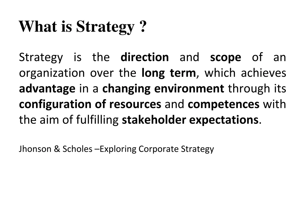 what is strategy