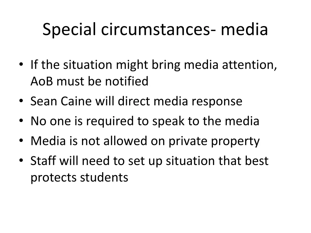 special circumstances media